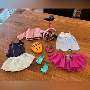 American Girl unicycle accessories & American Girl Doll Clothes